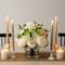 Wedding Collection 13in. Peony and Camellia Artificial Arrangement in Glass Vase